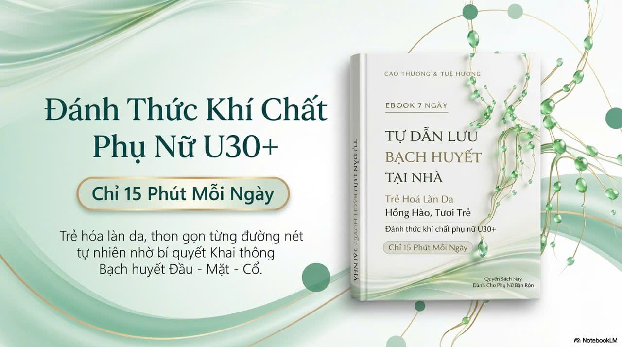 eBook 7 Ngày Tự Dẫn Lưu Bạch Huyết Tại Nhà - trẻ hoá làn da, đánh thức khí chất phụ nữ U30+
